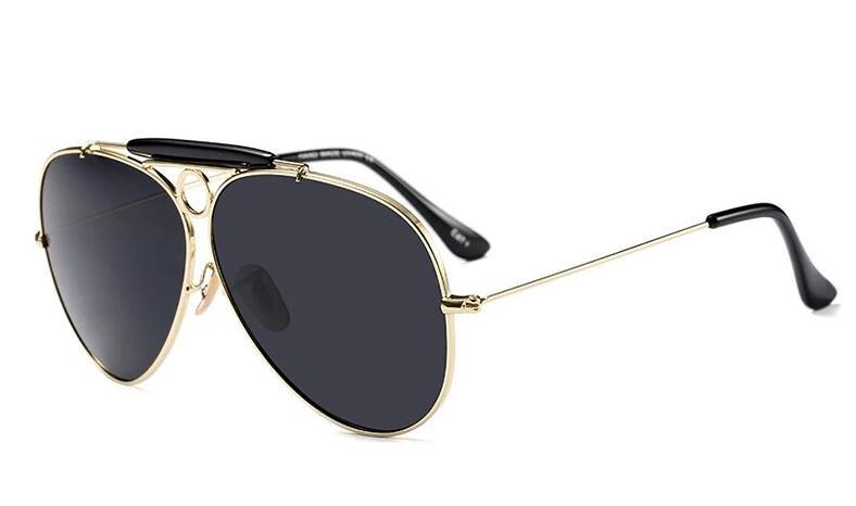 Buy Rich Club - UV Protected Vintage Full Black Polarized Aviator Sunglasses  for Men, Retro Square Fashion Eyewear for Male Female Online In India At  Discounted Prices